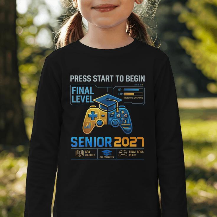 Senior Class Of 2027 Back To School Gamer Boys Senior 2027 Graphic Toddler Long Sleeve Tee Senior Class Of 2027 Back To School Gamer Boys Senior 2027 Graphic Toddler Long Sleeve Tee