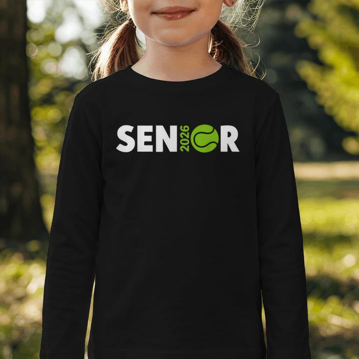 Senior Tennis 2026 Class Of 2026 Graduate Back To School Fun Graphic Toddler Long Sleeve Tee Senior Tennis 2026 Class Of 2026 Graduate Back To School Fun Graphic Toddler Long Sleeve Tee