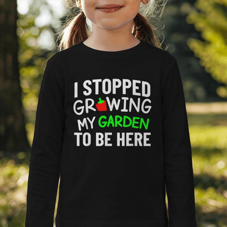 I Stopped Growing My Garden Back To School Gamer Tee Graphic Toddler Long Sleeve Tee