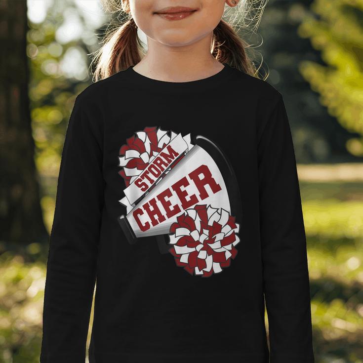 Storm Cheer Back To School Cheerleading Spirit M Graphic Toddler Long Sleeve Tee Storm Cheer Back To School Cheerleading Spirit M Graphic Toddler Long Sleeve Tee