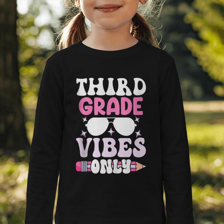 Third Grade 3rd Vibes Only Back To School Student Girl Graphic Toddler Long Sleeve Tee Third Grade 3rd Vibes Only Back To School Student Girl Graphic Toddler Long Sleeve Tee
