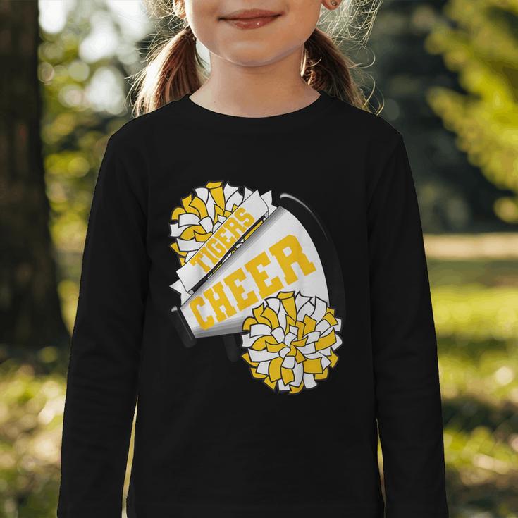 Tigers Cheer Back To School Cheerleading Spirit GY Graphic Toddler Long Sleeve Tee