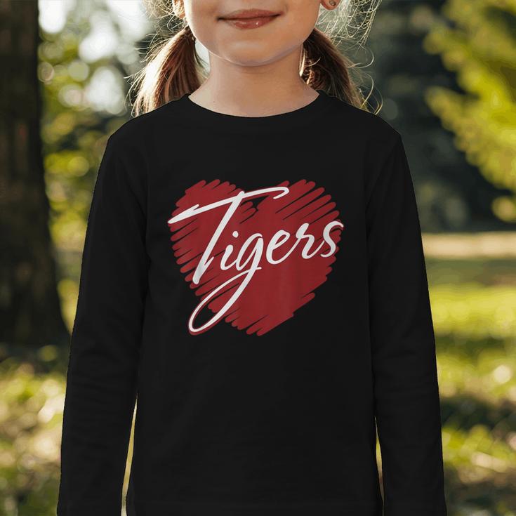 Tigers Heart Back To School Spirit M Graphic Toddler Long Sleeve Tee