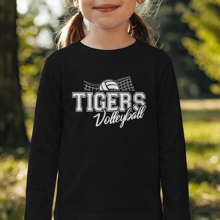 Tigers Volleyball Back To School Spirit Graphic Toddler Long Sleeve Tee Tigers Volleyball Back To School Spirit Graphic Toddler Long Sleeve Tee