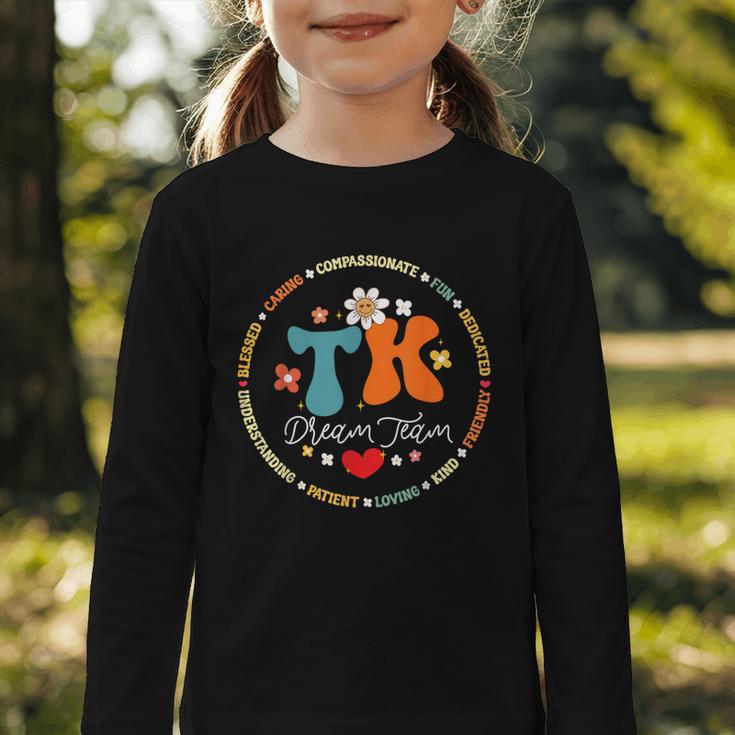 TK Dream Team Squad Transitional-Kindergarten Back To School Graphic Toddler Long Sleeve Tee TK Dream Team Squad Transitional-Kindergarten Back To School Graphic Toddler Long Sleeve Tee