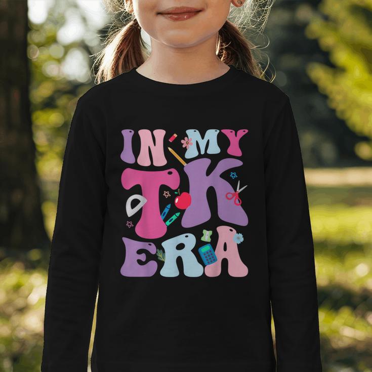 In My TK EraTransitional Kindergaten Back To School Graphic Toddler Long Sleeve Tee