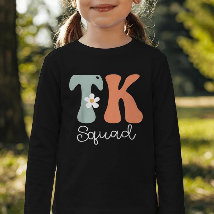 TK Squad Groovy Women Appreciation Day Hello Back To School Graphic Toddler Long Sleeve Tee TK Squad Groovy Women Appreciation Day Hello Back To School Graphic Toddler Long Sleeve Tee