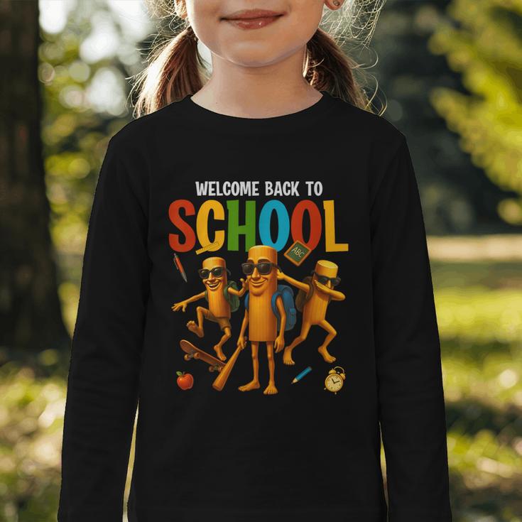 Tung Tung Tung Sahur Back To School Italian Brainrot Meme Graphic Toddler Long Sleeve Tee Tung Tung Tung Sahur Back To School Italian Brainrot Meme Graphic Toddler Long Sleeve Tee