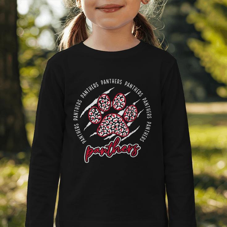 Vintage Panthers School Sports Name Spirit Back To School Graphic Toddler Long Sleeve Tee Vintage Panthers School Sports Name Spirit Back To School Graphic Toddler Long Sleeve Tee
