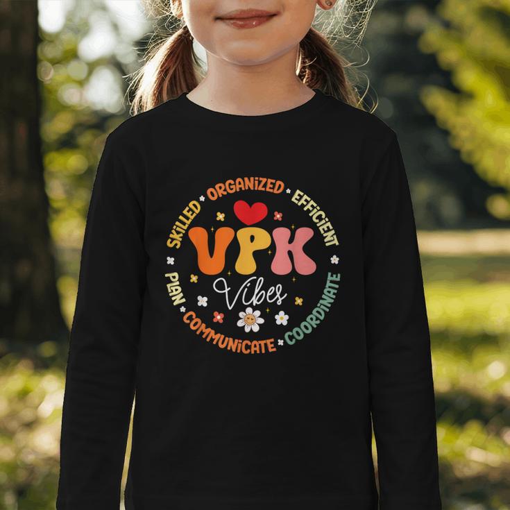 VPK Vibes First Day Of Back To School Appreciation Week Graphic Toddler Long Sleeve Tee