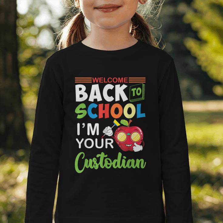 Welcome Back To School Students I'm Your Custodian Proud Graphic Toddler Long Sleeve Tee Welcome Back To School Students I'm Your Custodian Proud Graphic Toddler Long Sleeve Tee