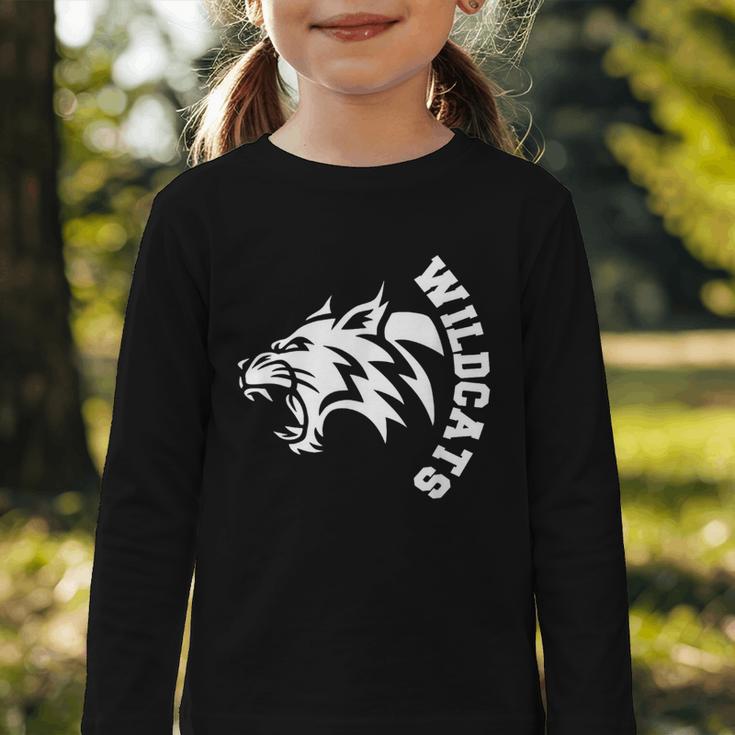 Wildcats High School Spirit Fan Team Back To School Graphic Toddler Long Sleeve Tee Wildcats High School Spirit Fan Team Back To School Graphic Toddler Long Sleeve Tee