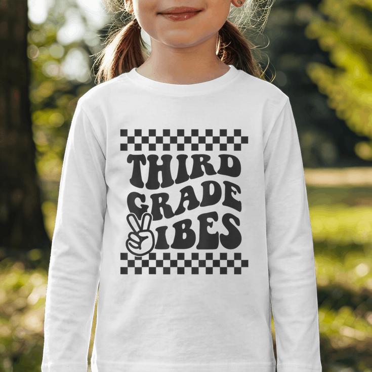 1st Day Of 3rd Grade Vibes Retro Girls Back To School Boys Graphic Toddler Long Sleeve Tee 1st Day Of 3rd Grade Vibes Retro Girls Back To School Boys Graphic Toddler Long Sleeve Tee