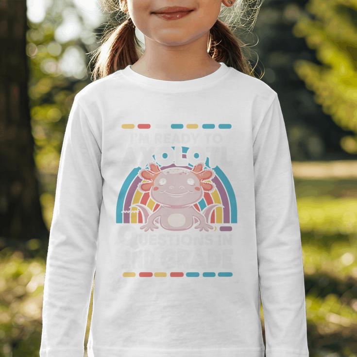2nd Grade Axolotl Questions Back To School Graphic Toddler Long Sleeve Tee 2nd Grade Axolotl Questions Back To School Graphic Toddler Long Sleeve Tee