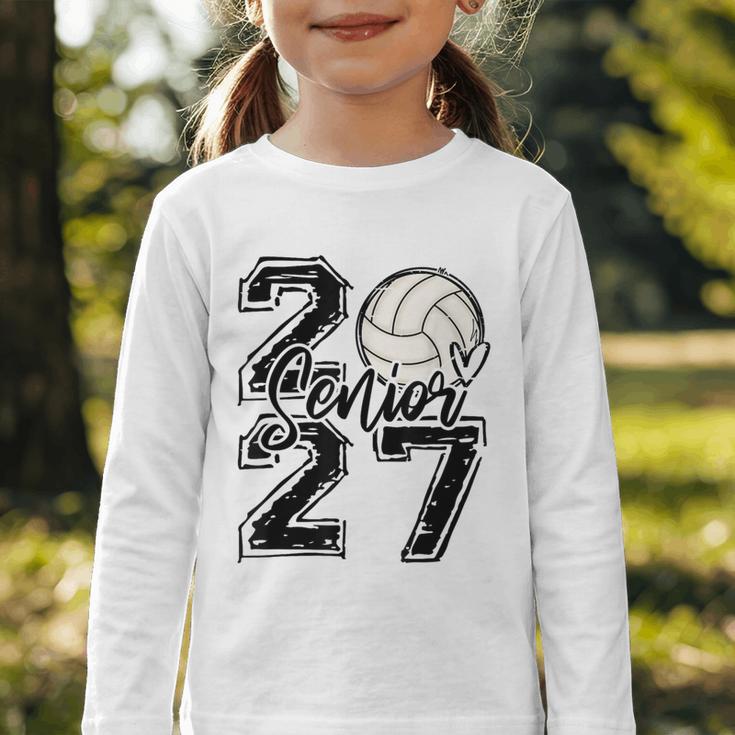 Class Of 2027 Volleyball Senior 2027 Back To School Graphic Toddler Long Sleeve Tee Class Of 2027 Volleyball Senior 2027 Back To School Graphic Toddler Long Sleeve Tee
