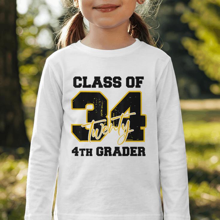Class Of 2034 4th Grader Elementary School Back To School Graphic Toddler Long Sleeve Tee Class Of 2034 4th Grader Elementary School Back To School Graphic Toddler Long Sleeve Tee