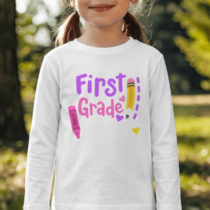 First Grade Diva Welcome Back To School 1st Grade Kids Performance Graphic Toddler Long Sleeve Tee First Grade Diva Welcome Back To School 1st Grade Kids Performance Graphic Toddler Long Sleeve Tee