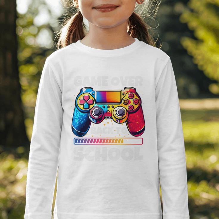 Game Over Back To School Gaming Controller Kids Gamer Premium Tri-Blend Graphic Toddler Long Sleeve Tee Game Over Back To School Gaming Controller Kids Gamer Premium Tri-Blend Graphic Toddler Long Sleeve Tee