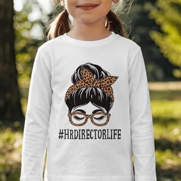 HR Director Leopard Messy Bun Appreciation Back To School Performance Graphic Toddler Long Sleeve Tee HR Director Leopard Messy Bun Appreciation Back To School Performance Graphic Toddler Long Sleeve Tee