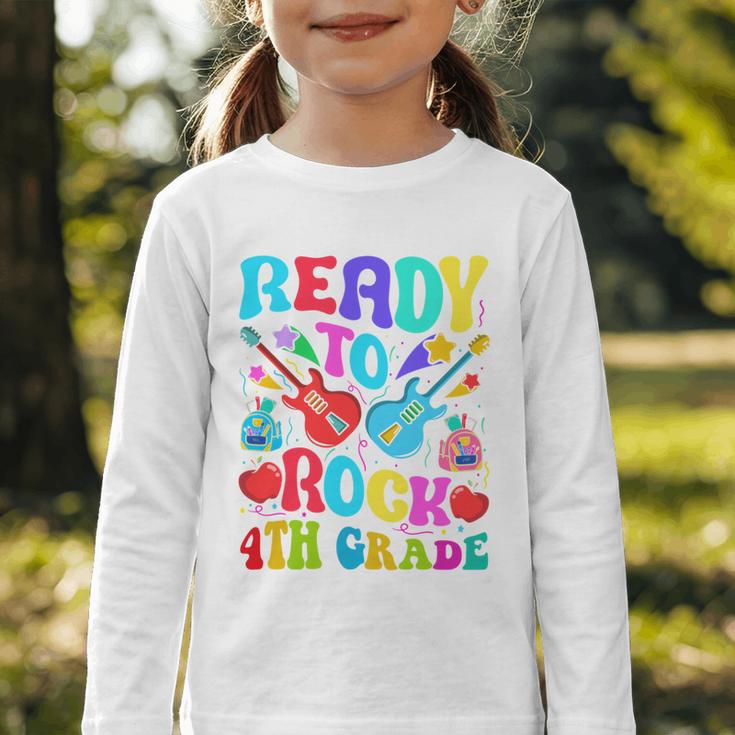 Im Ready To Rock 4th Grade Back To School 4th Grade Guitar Performance Graphic Toddler Long Sleeve Tee Im Ready To Rock 4th Grade Back To School 4th Grade Guitar Performance Graphic Toddler Long Sleeve Tee