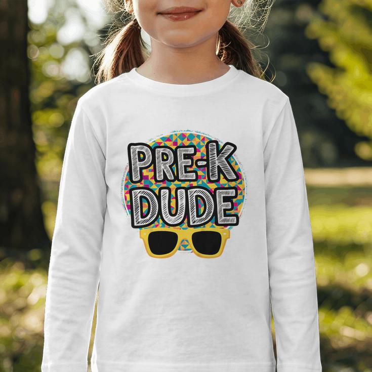 Kids Pre-K Dude Shirt Back To School PreK Boy Girl Graphic Toddler Long Sleeve Tee Kids Pre-K Dude Shirt Back To School PreK Boy Girl Graphic Toddler Long Sleeve Tee
