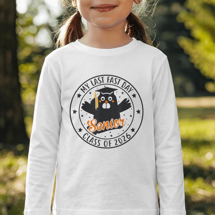 My Last First Day Senior 2026 Cat Back To School Cool Class Graphic Toddler Long Sleeve Tee My Last First Day Senior 2026 Cat Back To School Cool Class Graphic Toddler Long Sleeve Tee