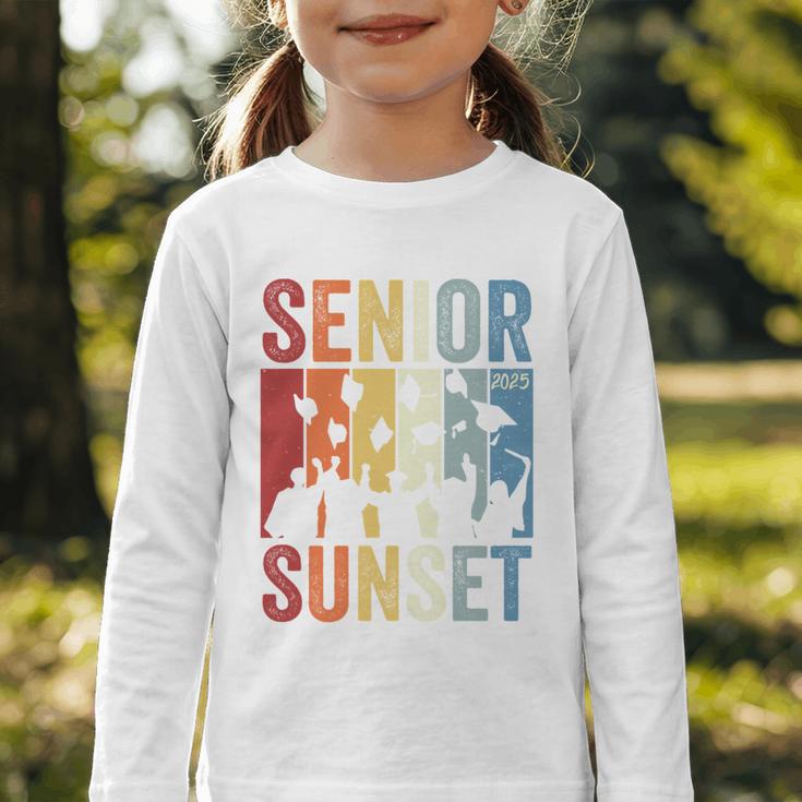 Last First Day Senior Sunset Class Of 2025 Back To School Performance Graphic Toddler Long Sleeve Tee Last First Day Senior Sunset Class Of 2025 Back To School Performance Graphic Toddler Long Sleeve Tee