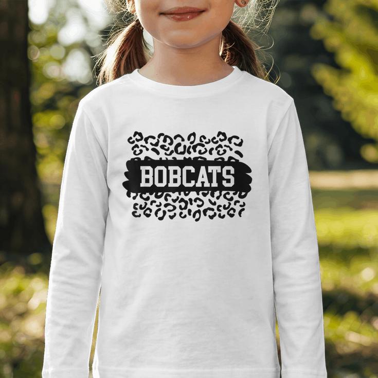 Leopard Bobcats School Spirit Fan Team Back To School Graphic Toddler Long Sleeve Tee Leopard Bobcats School Spirit Fan Team Back To School Graphic Toddler Long Sleeve Tee