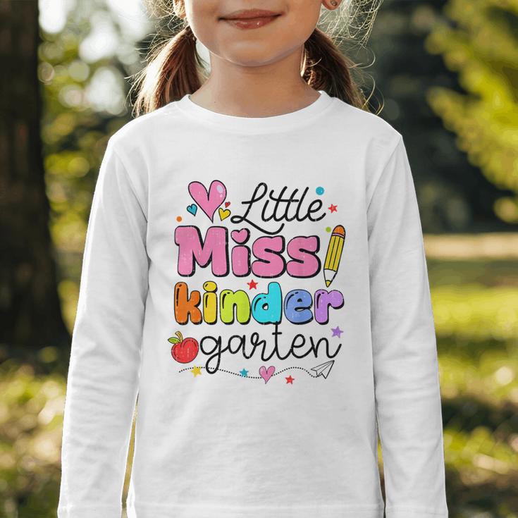 Little Miss Kindergarten Back To School Cute Kinder Girls Graphic Toddler Long Sleeve Tee Little Miss Kindergarten Back To School Cute Kinder Girls Graphic Toddler Long Sleeve Tee