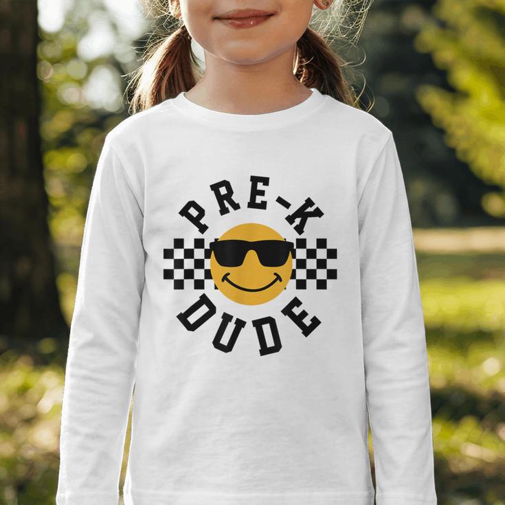 Preschool Dude Back To School Pre-K Students Kids Graphic Toddler Long Sleeve Tee Preschool Dude Back To School Pre-K Students Kids Graphic Toddler Long Sleeve Tee