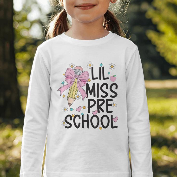 Preschool Little Miss Back To School Girls Kids Preschool Graphic Toddler Long Sleeve Tee Preschool Little Miss Back To School Girls Kids Preschool Graphic Toddler Long Sleeve Tee