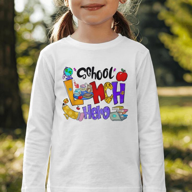 School Lunch Hero Cafeteria Squad Workers Back To School Graphic Toddler Long Sleeve Tee