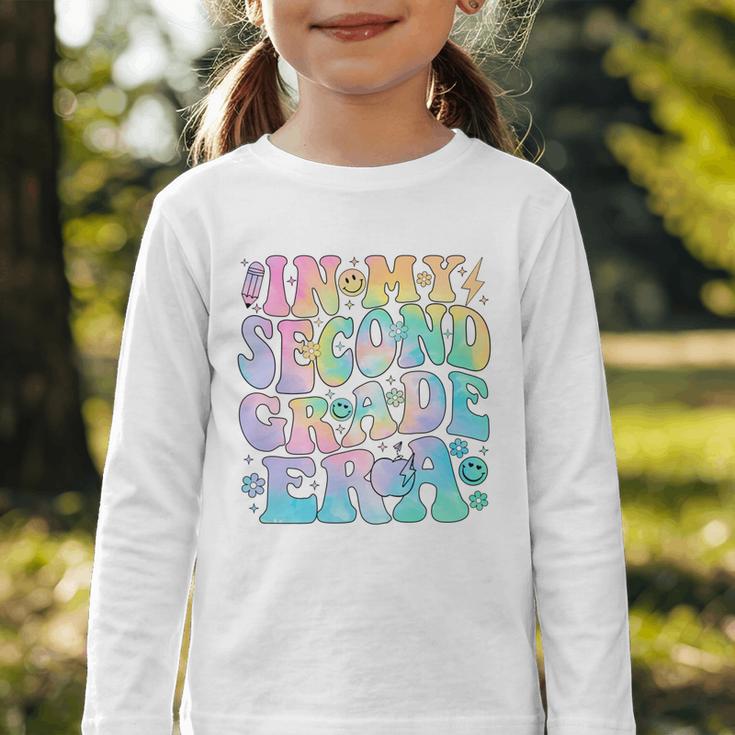 In My Second Grade Era Girl Tie Dye 2nd Grade Back To School Performance Graphic Toddler Long Sleeve Tee