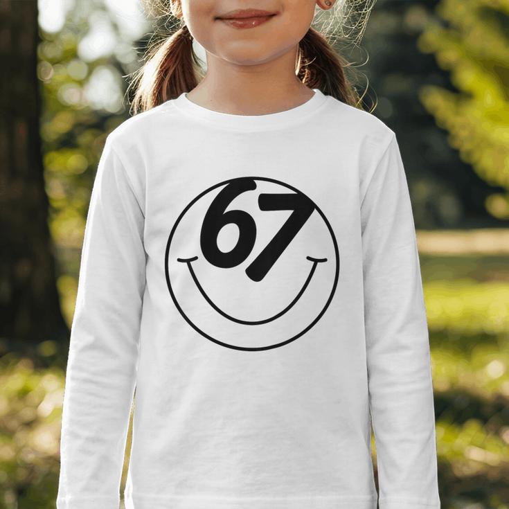 Six Seven Meme Viral Internet Sound 67 Back To School Graphic Toddler Long Sleeve Tee Six Seven Meme Viral Internet Sound 67 Back To School Graphic Toddler Long Sleeve Tee