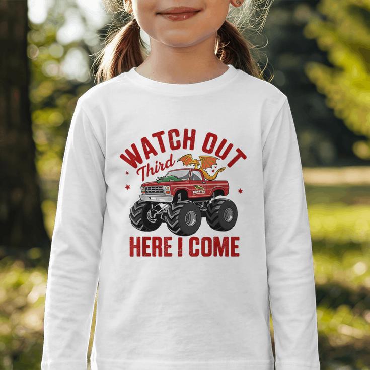 Watch Out Third Here I Came Dragon Back To School Summer Tee Graphic Toddler Long Sleeve Tee Watch Out Third Here I Came Dragon Back To School Summer Tee Graphic Toddler Long Sleeve Tee