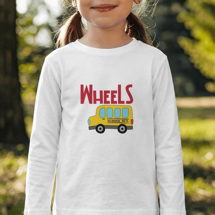 Wheels On The Bus Kids Back To School Graphic Toddler Long Sleeve Tee