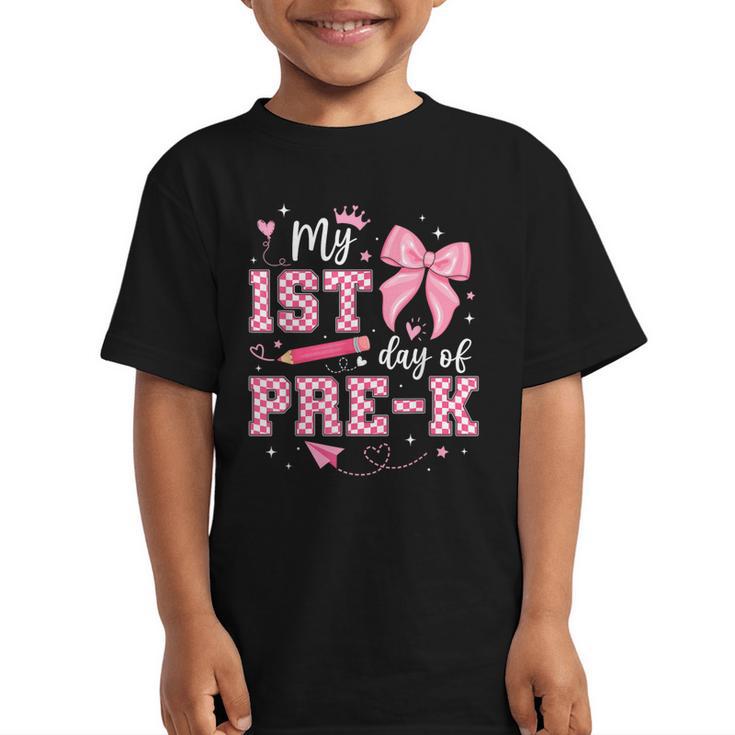 My 1st Day Of Pre-K PreK Pre K 2025 Back To School Girls Graphic Kid T-Shirt
