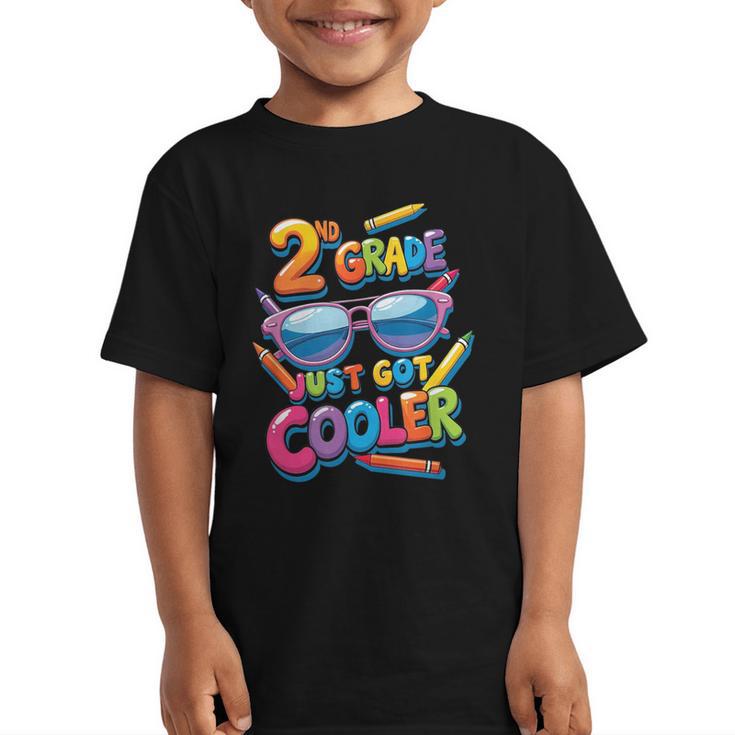 2nd Grade Just Got Cooler Shirt Back To School Kids Graphic Kid T-Shirt