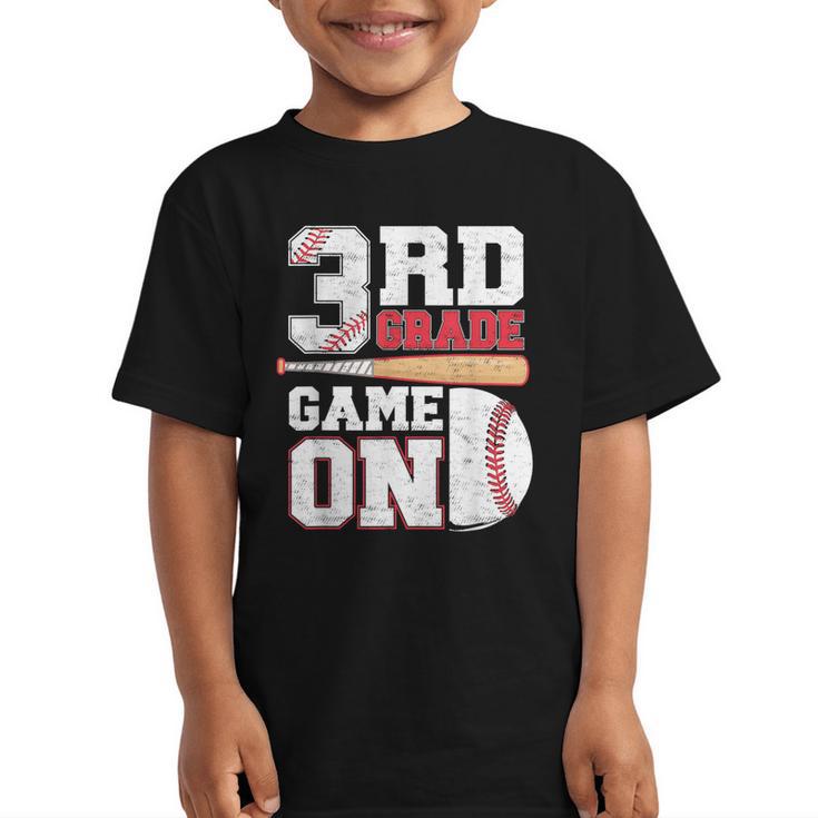 3rd Grade Game On Back To School Baseball Boy Third Grade Graphic Kid T-Shirt