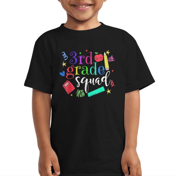 3rd Grade Squad Back To School Team Third Grade Graphic Kid T-Shirt