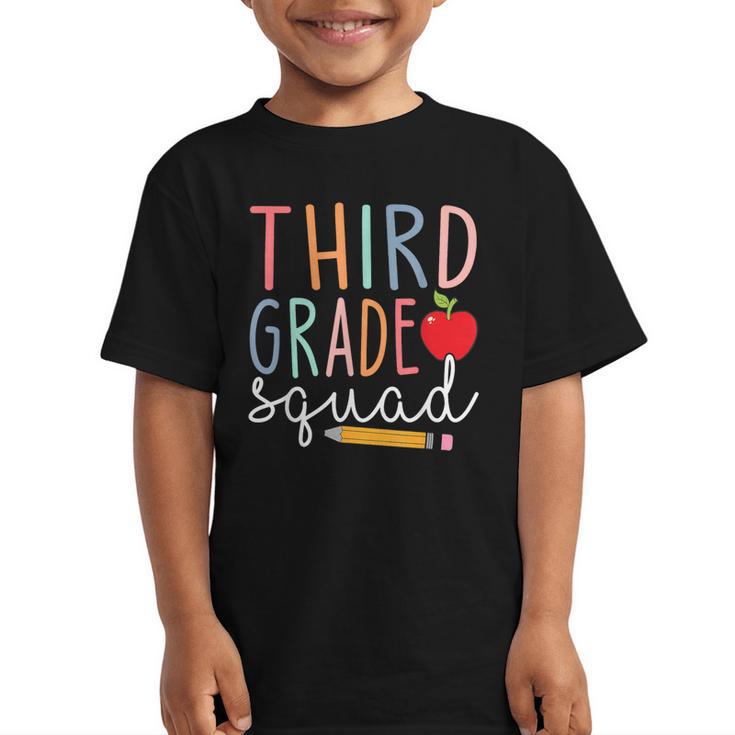 3rd Grade Squad Tshirt Third Grade Back To School Graphic Kid T-Shirt