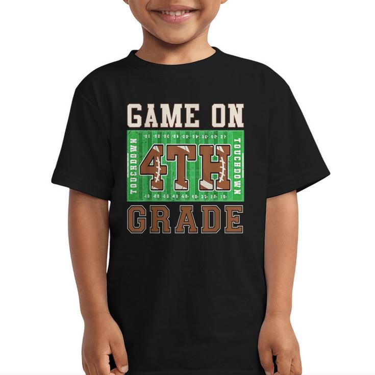 4th Grade Boys Kids Football Back To School Fourth Grade Graphic Kid T-Shirt