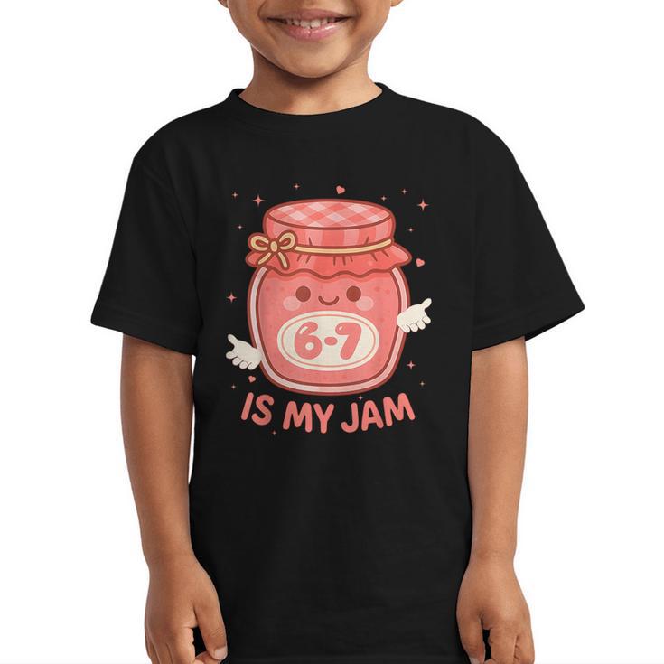 67 Is My Jam Back To School Girls Kids Cute 6 7 Meme Graphic Kid T-Shirt