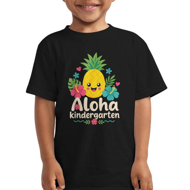 Aloha Kindergarten Pineapple Back To School Graphic Kid T-Shirt