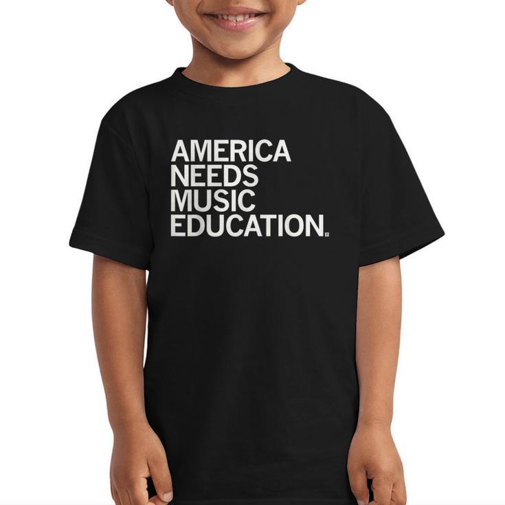 America Needs Music Education Advocacy Back To School Graphic Kid T-Shirt