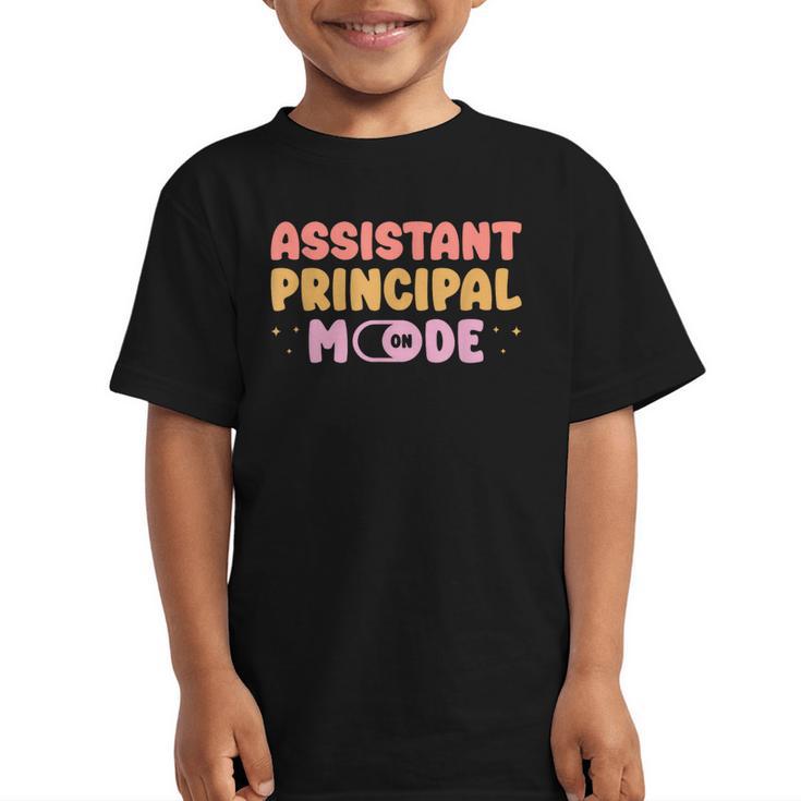 Assistant Principal Mode On Back To School Appreciation Graphic Kid T-Shirt