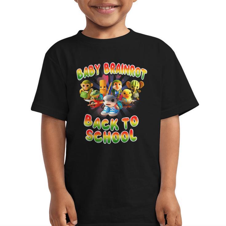 All Baby Brainrot Italian Meme Cute Back To School For Kids Graphic Kid T-Shirt
