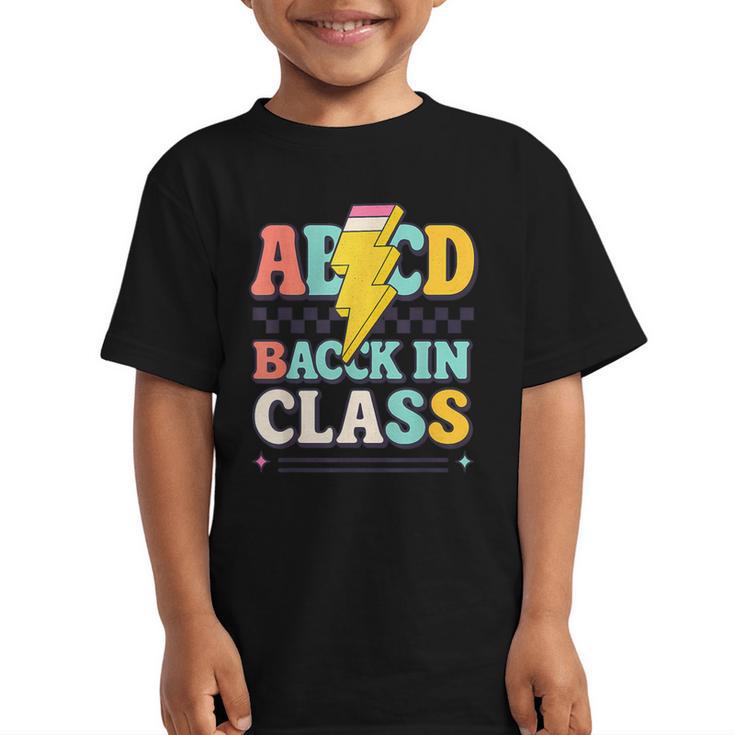 Back To School ABCD Back In Class Graphic Kid T-Shirt