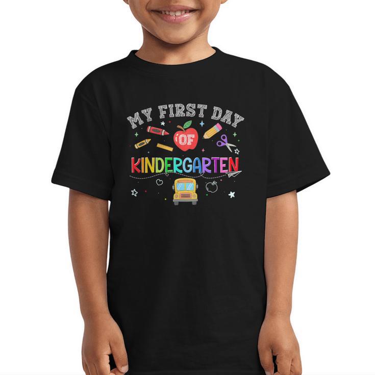 Back To School My First Day Of Kindergarten Boy Girl Graphic Kid T-Shirt