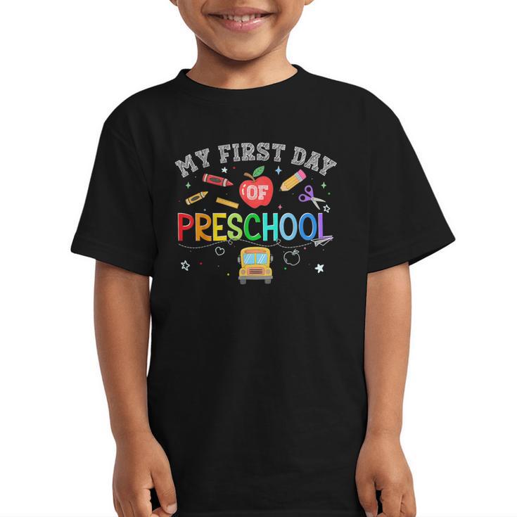 Back To School My First Day Of Pre K Boy Girl Graphic Kid T-Shirt